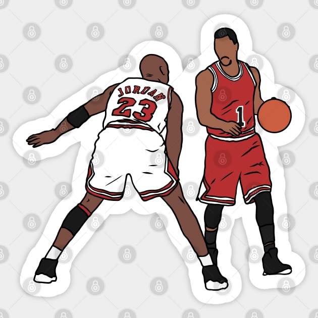 Jordan And Rose Sticker by rattraptees